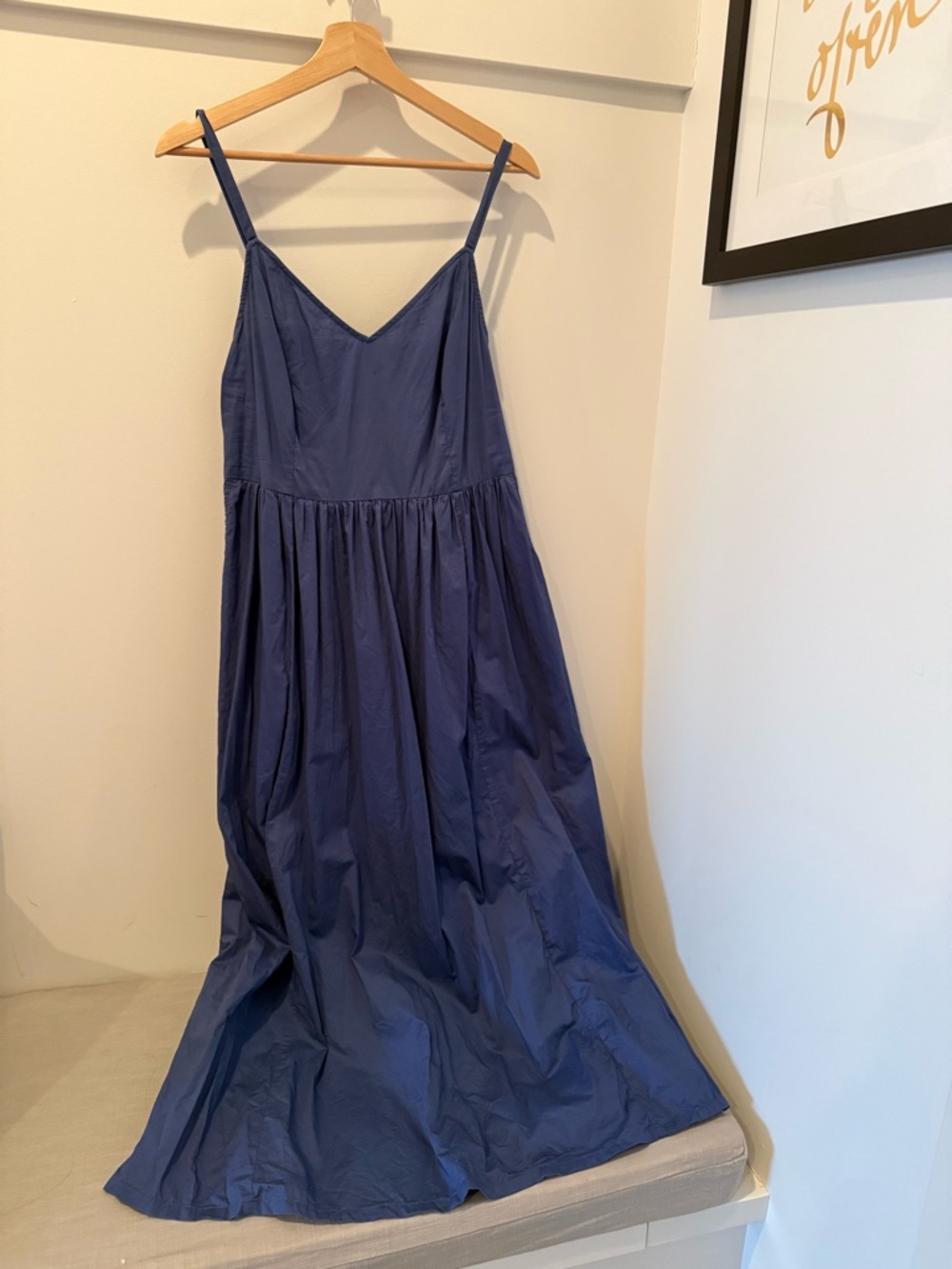 Old Navy Navy Blue Spaghetti-Strap Maxi Dress